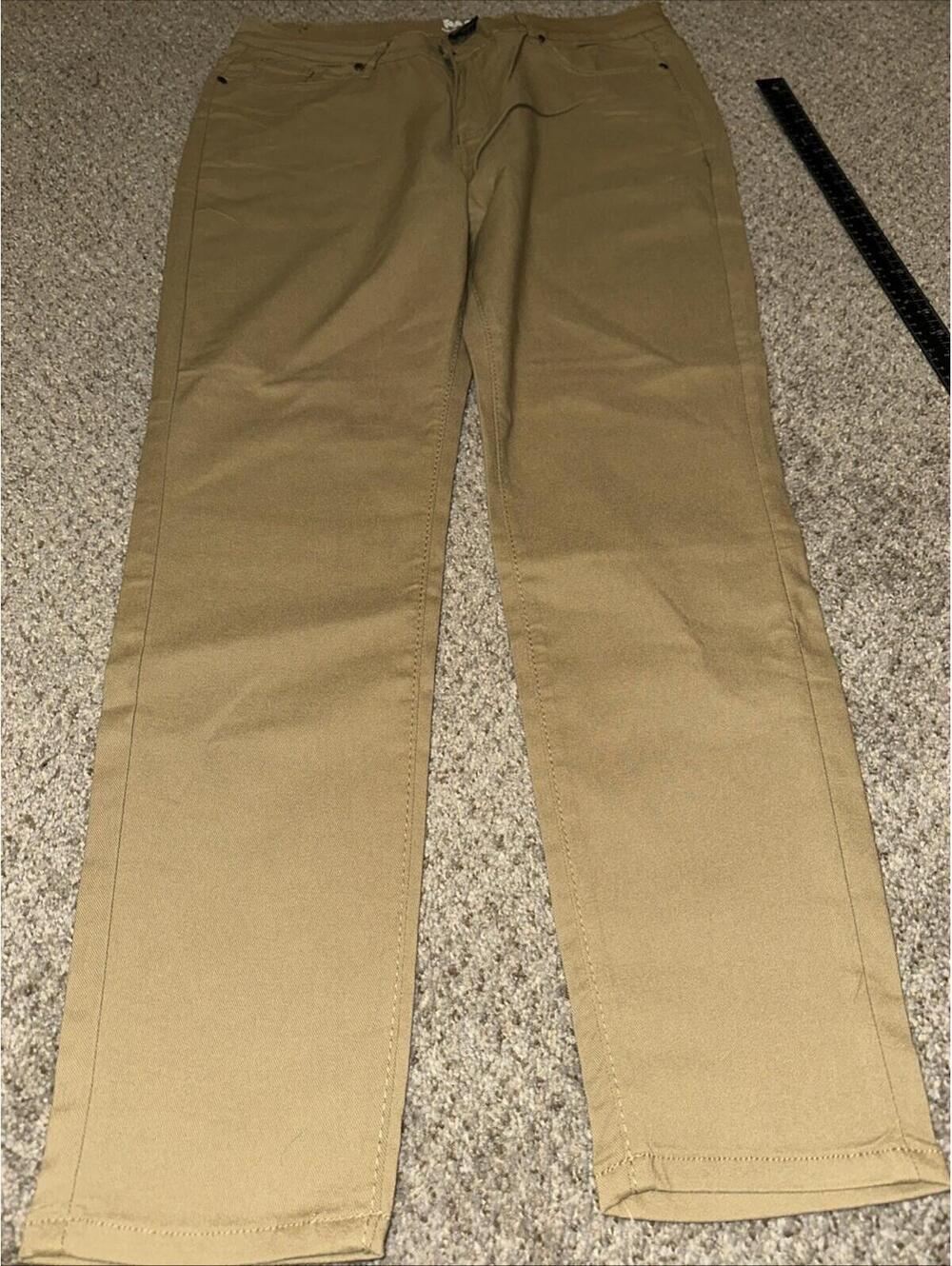 Pastel Brand Pants Women's Size 18 Tan  Stretch  5-Pocket. Casual.